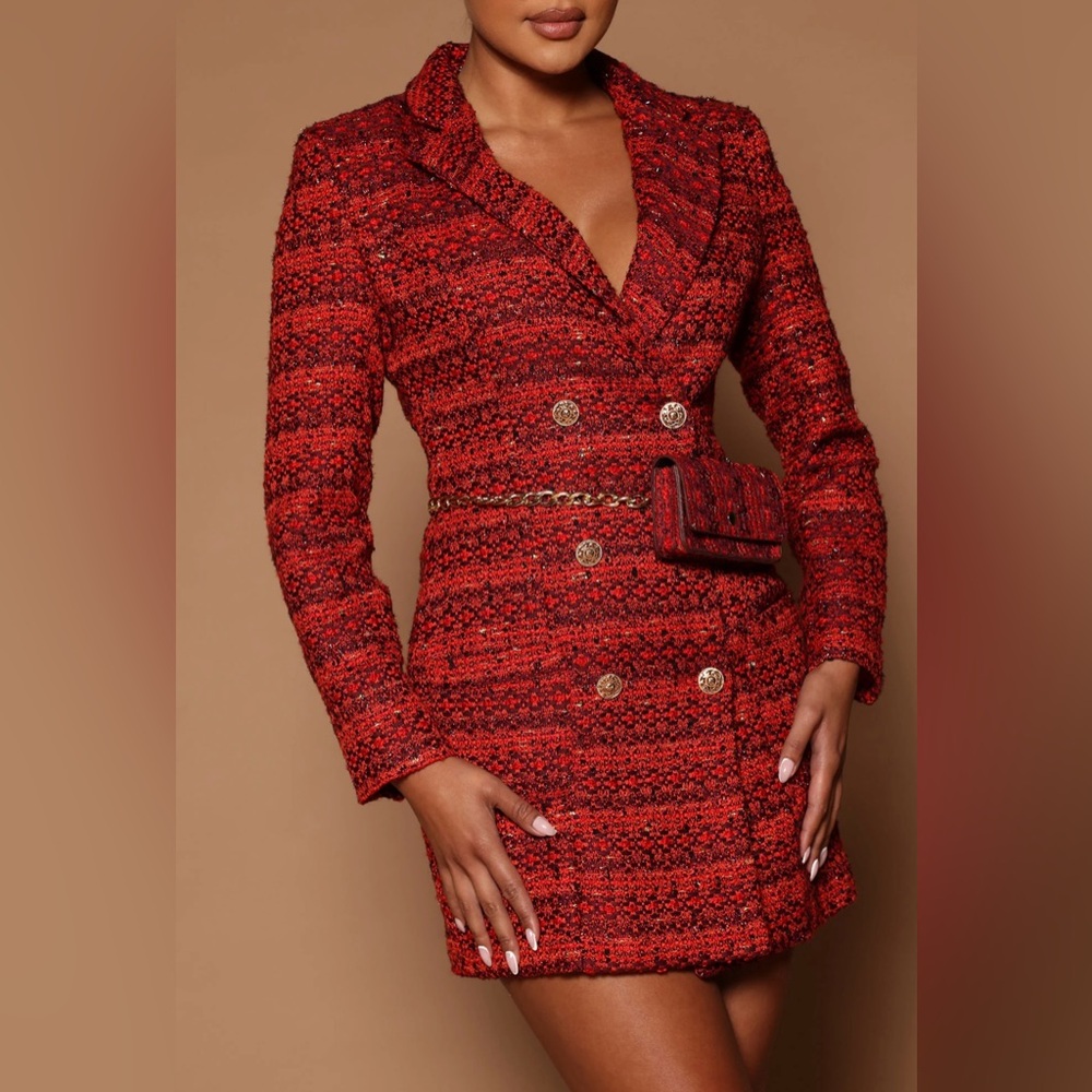 Tweed Blazer Dress